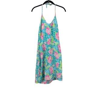 Lilly Pulitzer Cote D'Azur Floral Silk Dress